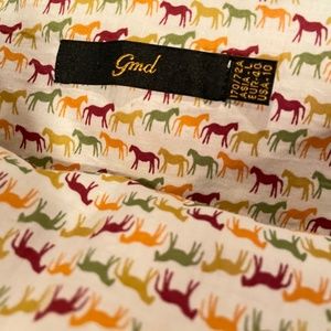 Cute mini skirt with horse lover pattern, ruffled, layered size 10